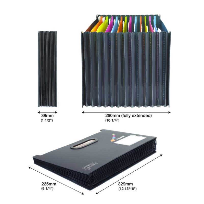 Rapesco 1489 file storage box Black