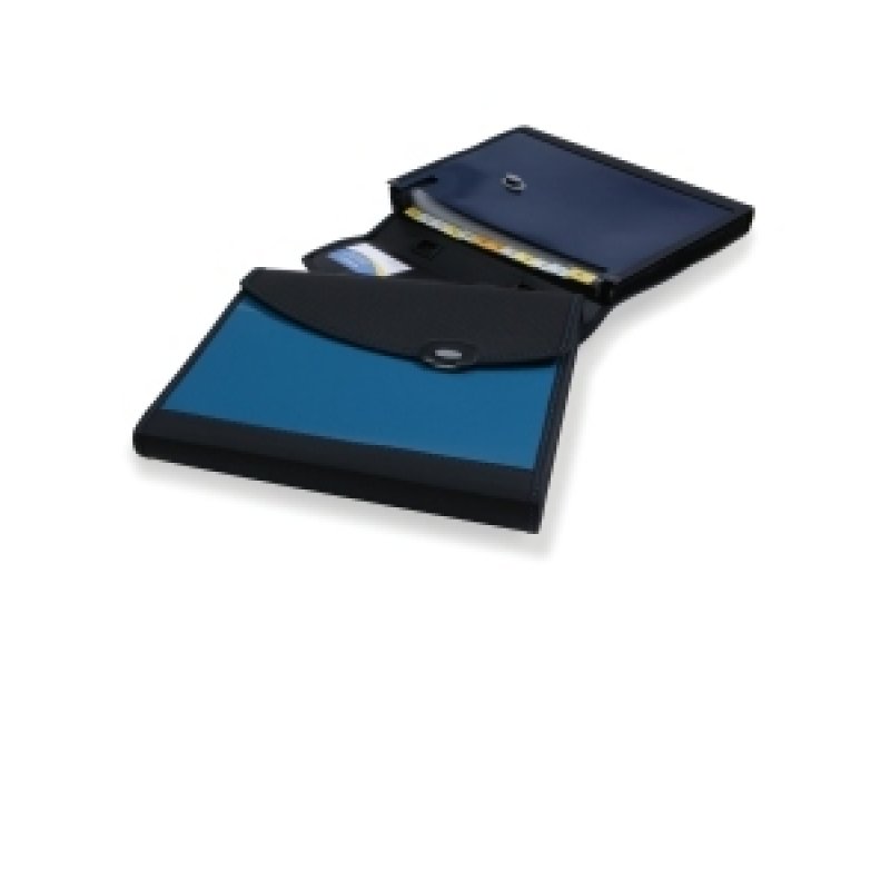 RAPESCO Trieur valisette Designer, A4 , 7 compartiments bleu