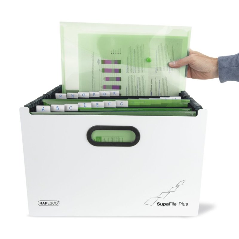 RAPESCO Trieur à soufflets SupaFile Plus, A4 , blanc