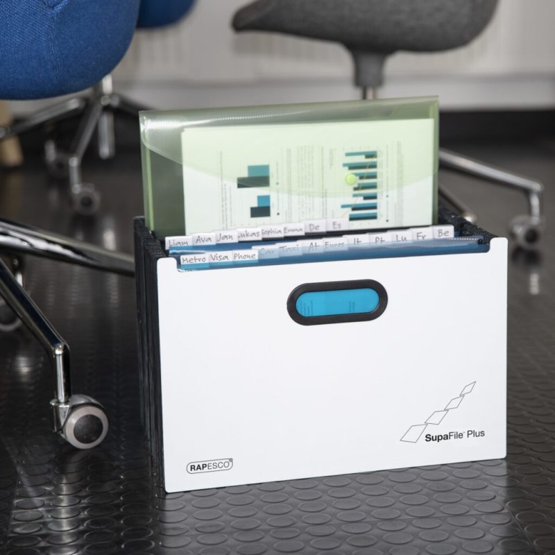 Rapesco 1622 file storage box Polypropylene (PP) Black, White