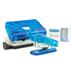 Rapesco 1719 stapler/hole punch set