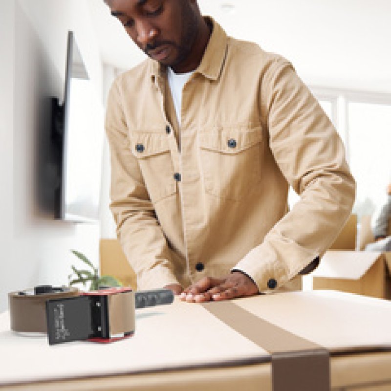 RAPESCO Dévidoir manuel 960 pour ruban d'emballage, équipé