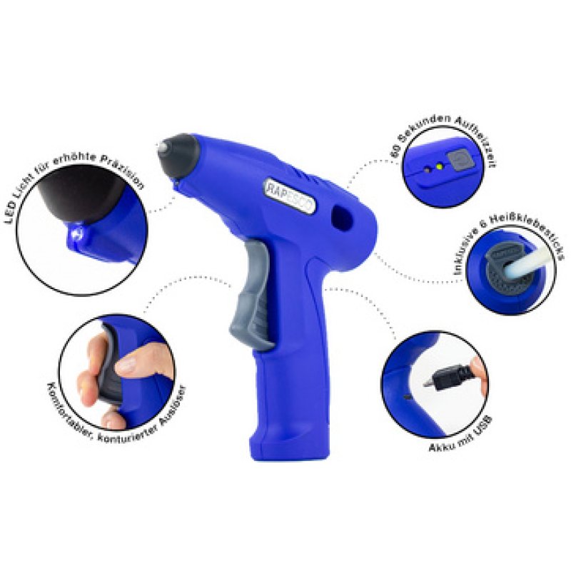 RAPESCO Pistolet à colle Germ-Savvy G4-7, sans fil