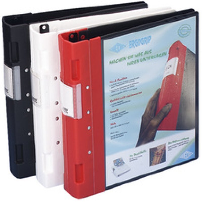 WEDO ERGOGRIP Classeur de présentation, 38 mm, noir/bleu, A4