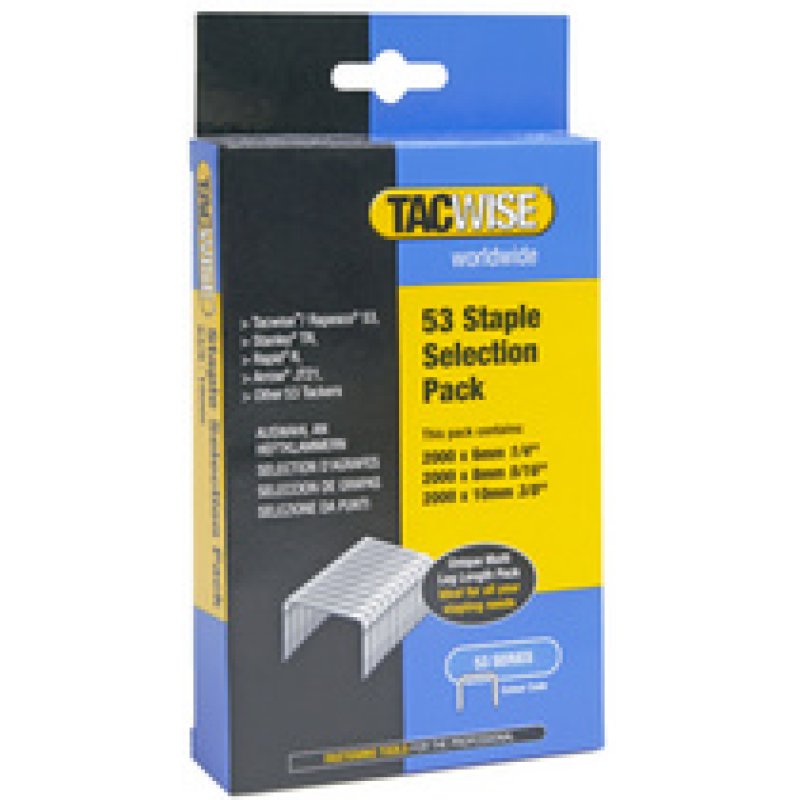 TACWISE Agrafes 53/8 mm, 5.000 pièces, galvanisé