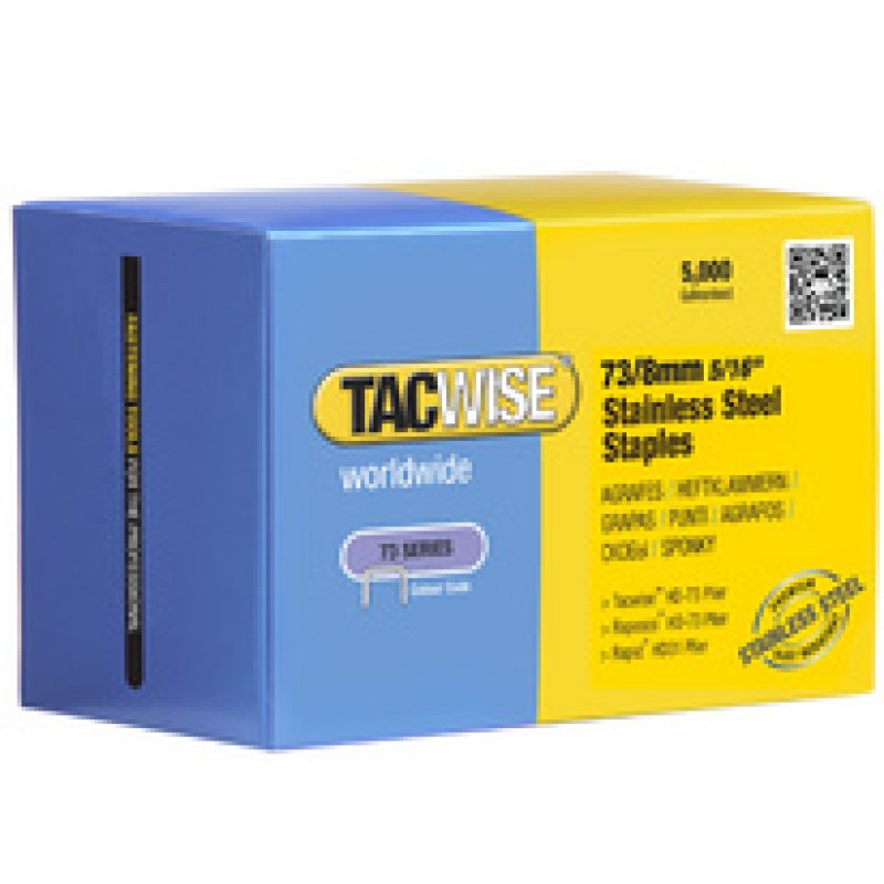 TACWISE Agrafes 73/10 mm, galvanisé, 5.000 pièces