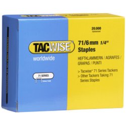 TACWISE Agrafes 71/8 mm galvanisées, 20.000 pièces