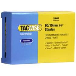 TACWISE Agrafes étroites 90/35 mm galvanisées, 5.000 pièces