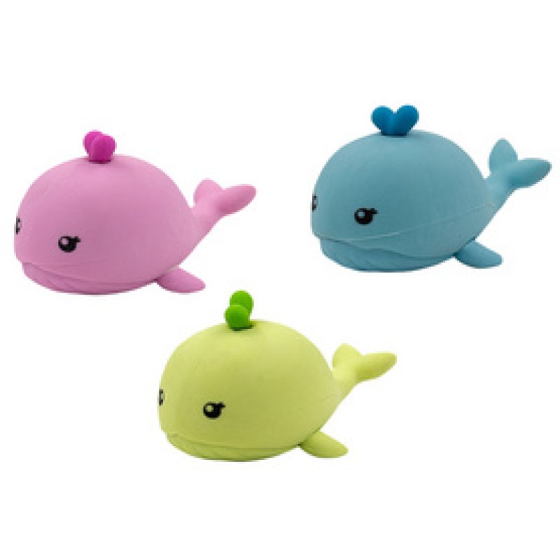 WEDO Gomme en plastique baleine "MOBY", assorti