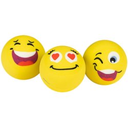 WEDO Gomme en plastique balle "SMILEY", set de 3