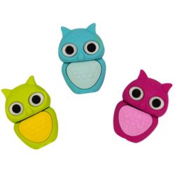 WEDO Gomme en plastique Hibou "LULU", assorti