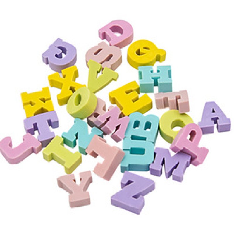 WEDO Gomme en plastique ABC, 26 pièces dans une boîte