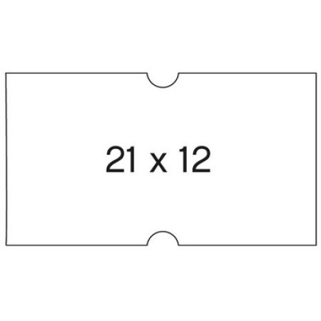 APLI Etiquette pour pince à étiqueter, 21 x 12 mm, blanc