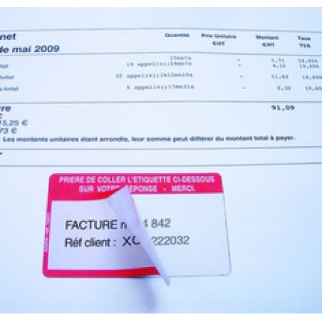 agipa Etiquette "Références à Rappeler", 59 x 36 mm