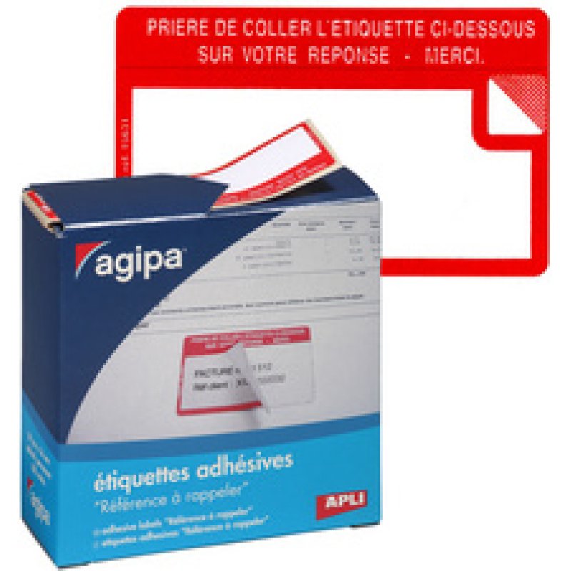 agipa Etiquette "Références à Rappeler", 59 x 36 mm