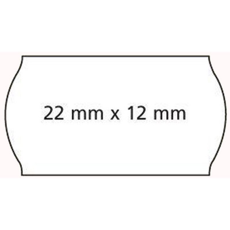 APLI Etiquette pour pince à étiqueter, 26 x 16 mm, blanc