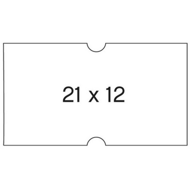 APLI Etiquette pour pince à étiqueter, 26 x 16 mm, blanc