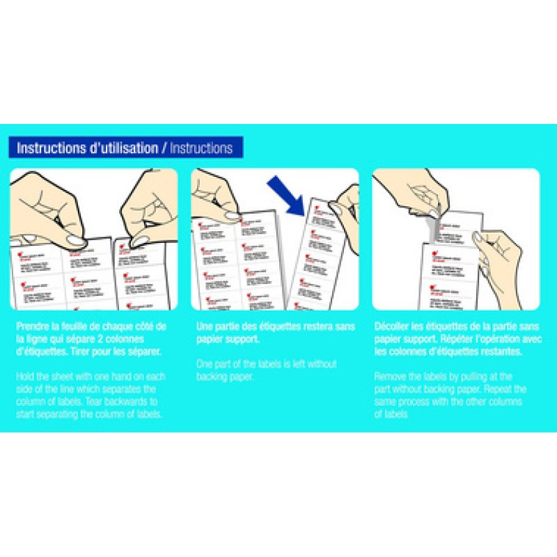 agipa Etiquette universelle, 70 x 29,7 mm, POSE EXPRESS