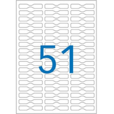 agipa Etiquette bijouterie, 45 x 8 mm, format A5, enlevable