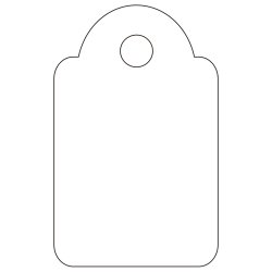 APLI 07009 étiquette non-adhésive 200 pièce(s) Blanc Rectangle