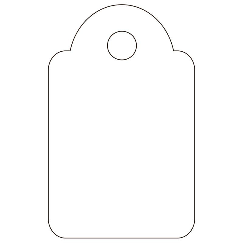 APLI 07009 étiquette non-adhésive 200 pièce(s) Blanc Rectangle