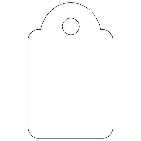 APLI 07009 étiquette non-adhésive 200 pièce(s) Blanc Rectangle