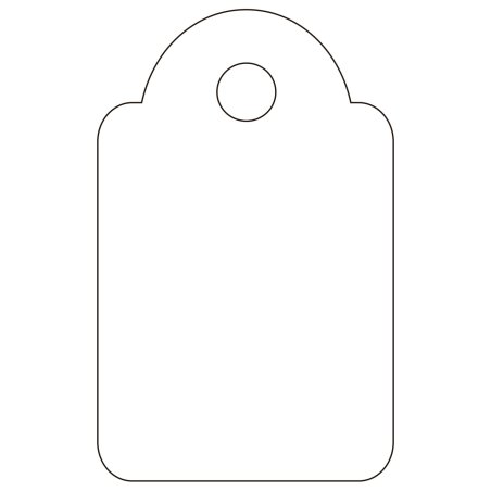 APLI Etiquette à suspendre, dimensions: 15 x 24 mm, blanc