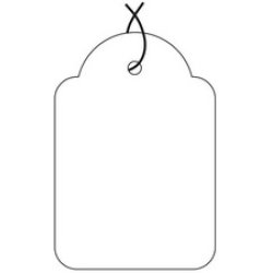 APLI Etiquette à suspendre, dimensions: 18 x 29 mm, blanc