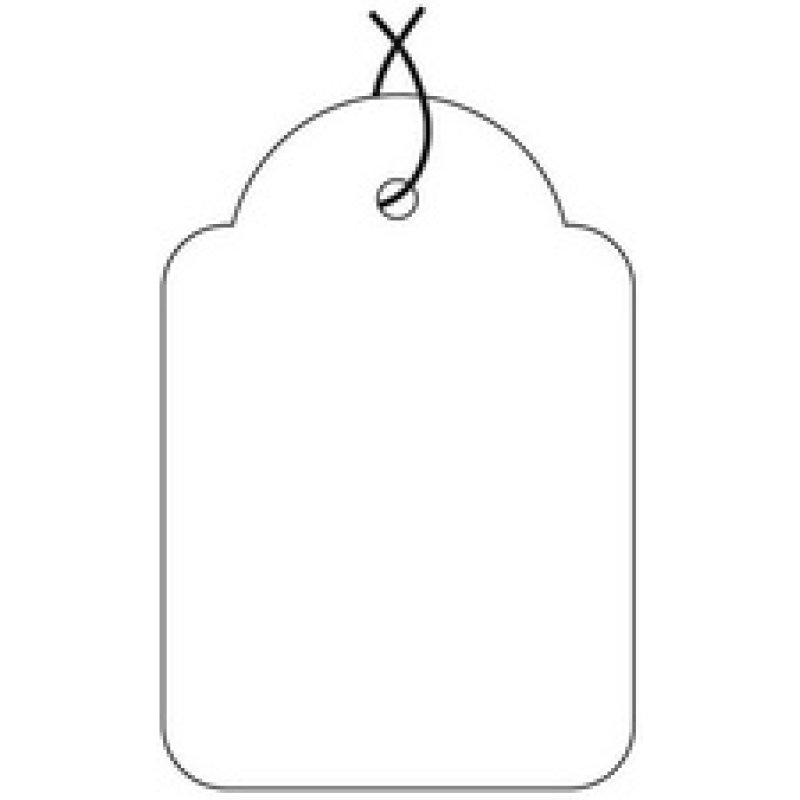 APLI Etiquette à suspendre, dimensions: 18 x 29 mm, blanc