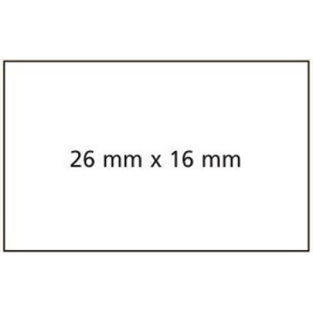 APLI Etiquette pour pince à étiqueter, 26 x 16 mm, jaune