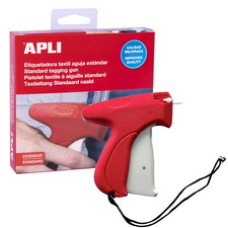 APLI Pistolet textile à aiguille standard, rouge/blanc