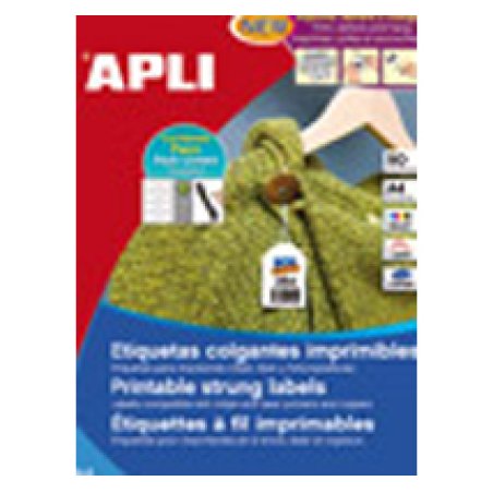 APLI Etiquette imprimable à fil, blanc, 36 x 53 mm