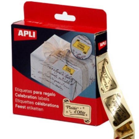 APLI Etiquette adhésive "Plaisir d'offrir"