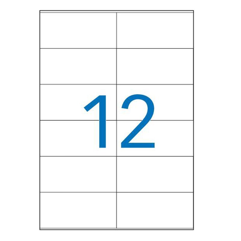 agipa Etiquette universelle, 105 x 48 mm, blanc