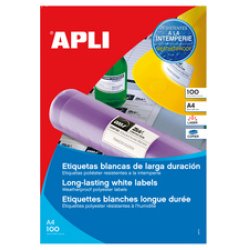 APLI Etiquette, résistant aux intempéries, 210 x 297 mm