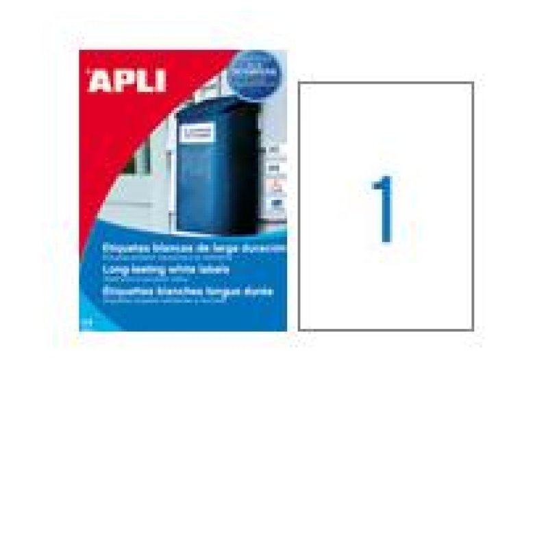 APLI 01228 printer label White