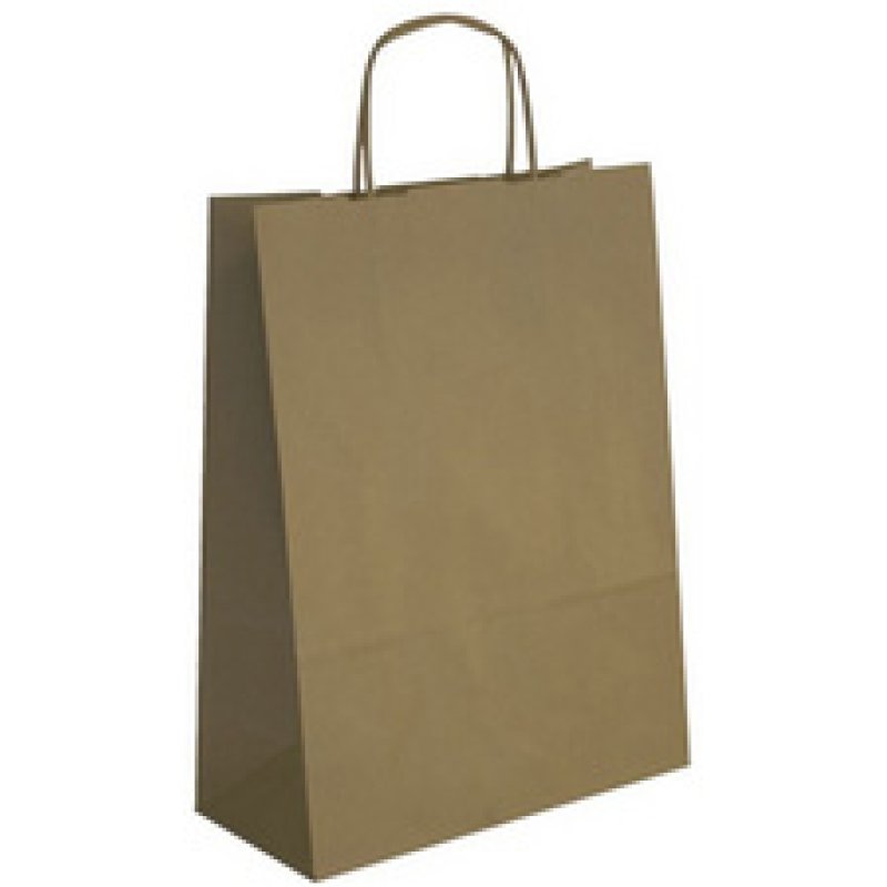 APLI Sac en papier, kraft, grand, blanc