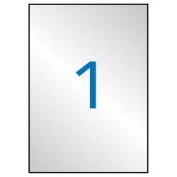 APLI 10071 self-adhesive label Silver 20 pc(s)