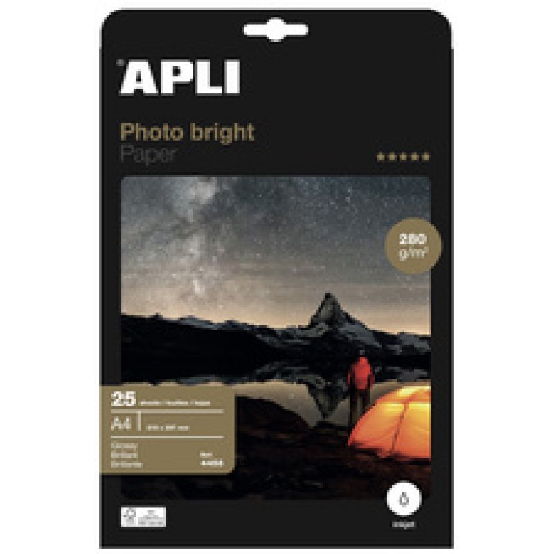 APLI Papier photo bright, A4, 240 g/m2, brillant