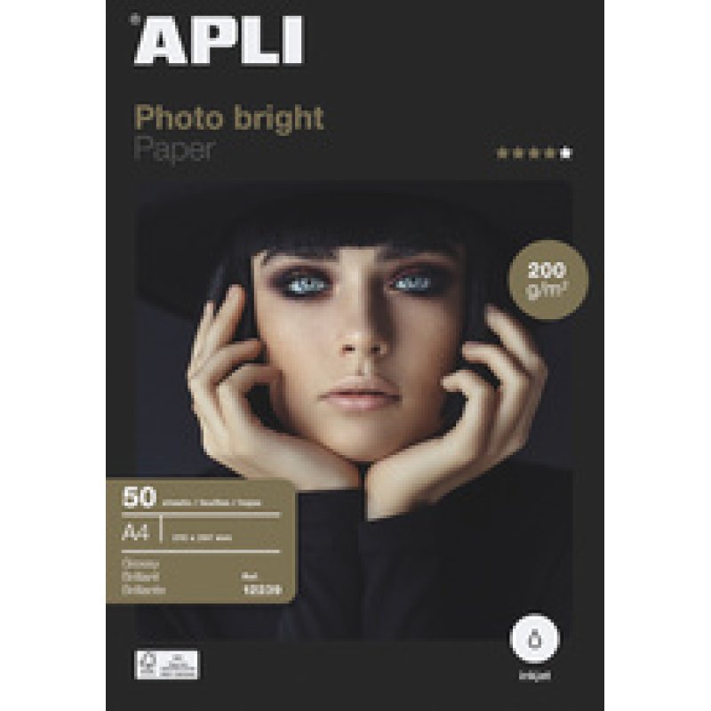 APLI Papier photo bright, A4, 240 g/m2, brillant