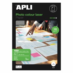 APLI Papier photo, A4, 160 g/m2, brillant recto/verso