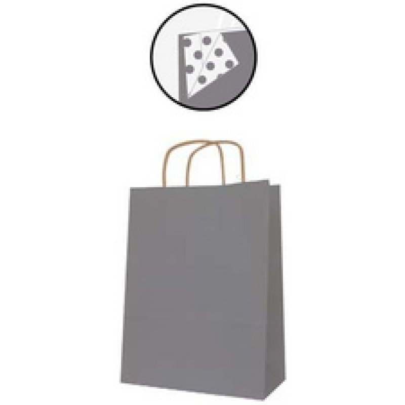 APLI Sac en papier, kraft, moyen, fuchsia