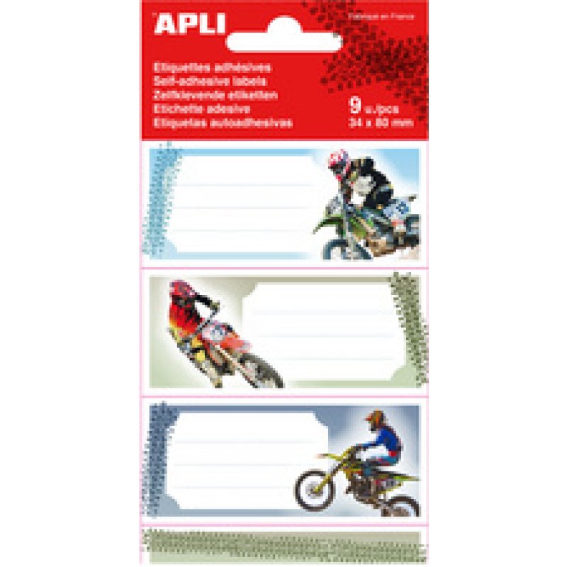 APLI kids Etiquettes pour livre "grafitis", 36 x 81 mm