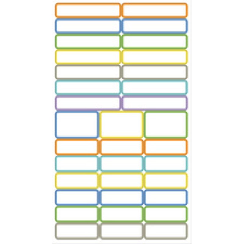 APLI kids Etiquettes adhésives plastifiées, pour les crayons