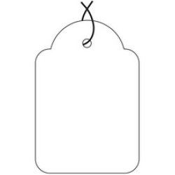 APLI Etiquette à suspendre, dimensions: 50 x 70 mm, blanc