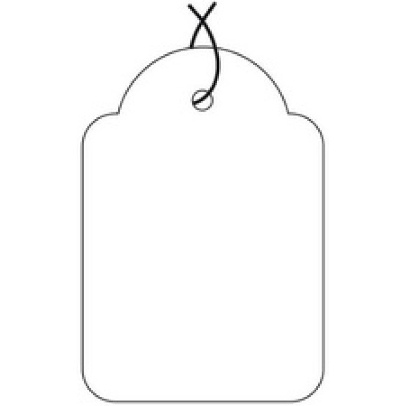 APLI Etiquette à suspendre, dimensions: 50 x 70 mm, blanc