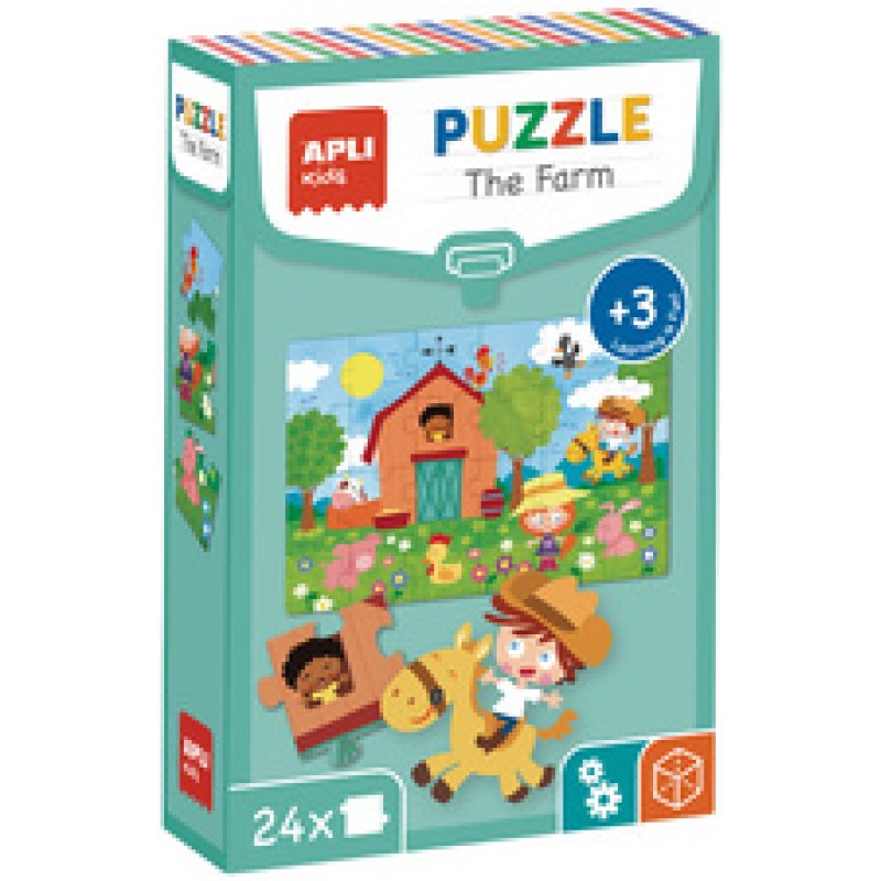 APLI kids Puzzle éducatif "The Farm", 24 pièces