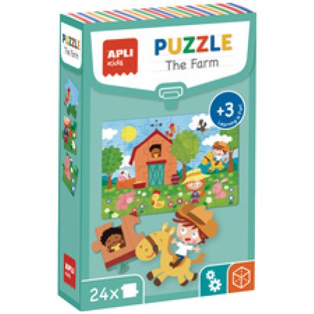 APLI kids Puzzle éducatif "The Farm", 24 pièces