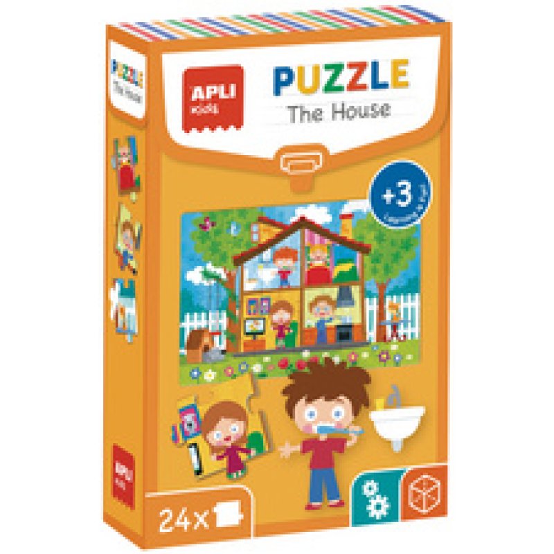 APLI kids Puzzle éducatif "The House", 24 pièces