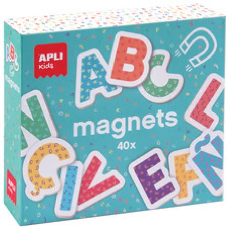 APLI kids Jeu de magnets "ABC lettres", 40 magnets